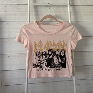 Urban Outfitters Def Leppard Baby Doll Tee